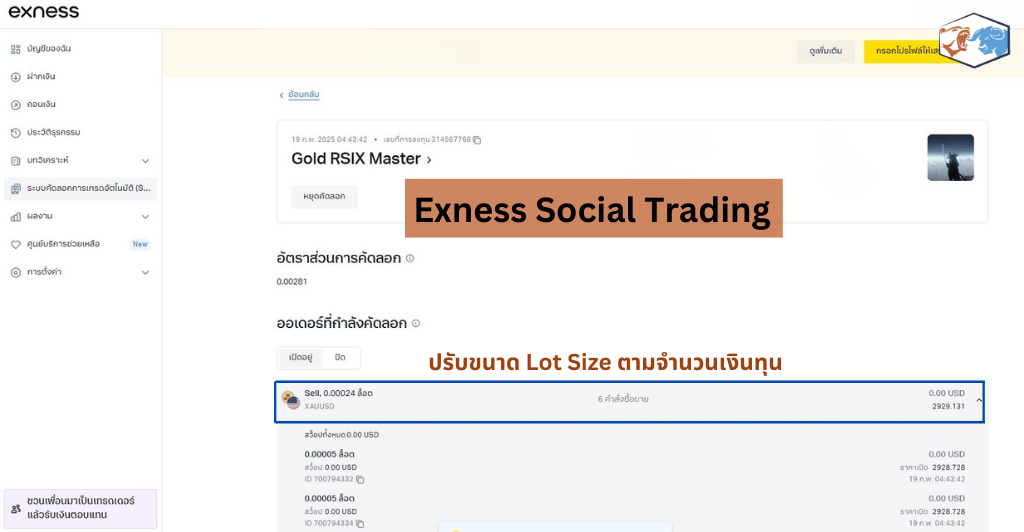 Exness Social Trading